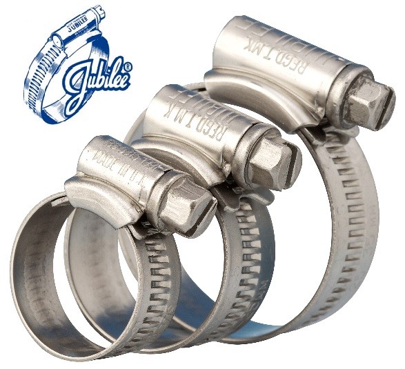 HOSE CLIPS JUBILEE TYPE WORM DRIVE PIPE TUBE CLAMPS A2 STAINLESS