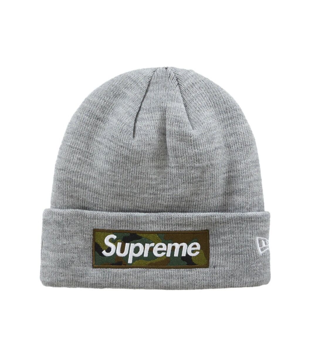 Supreme Box Logo Beanie FW23 Heather Grey Camo Bogo New In Supreme Box Logo Beanie FW23 Heather Grey Camo Bogo New In