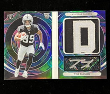 2023 PANINI SPECTRA TRE TUCKER 2/4 BOOKLET PATCH AUTO RC ROOKIE OPTICS! SC-732