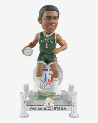 Oscar Robertson Milwaukee Bucks 75th Anniversary Bobblehead NBA Basketball