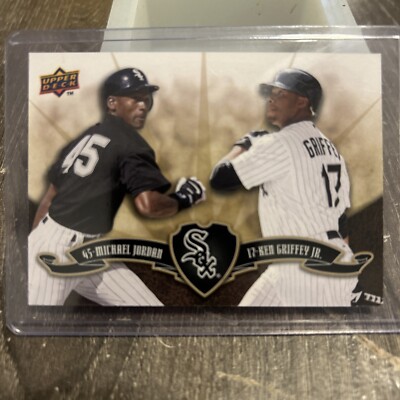 MICHAEL JORDAN KEN GRIFFEY JR. 2009 Upper Deck RARE Dual SP CHICAGO WHITE SOX $$