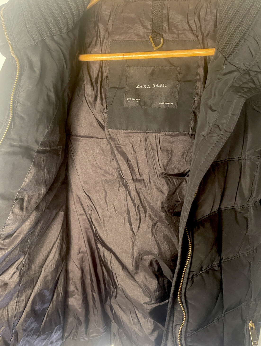 ZARA BASIC Women's Black Polyester Large Collar B… - image 5