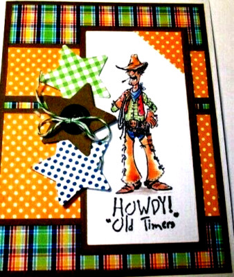COWBOY SLIM RETIRED RARE SEE photo 2 STAMP U GET  ART IMPRESSIONS RUBBER STAMPS