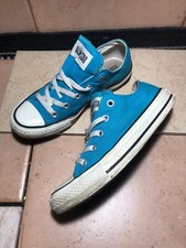 Converse Chuck Taylor All Stars OX 114071F Vivid Neon Blue Men 4 Woman 6