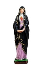 Statua Madonna Addolorata cm 30 in resina - MADE IN ITALY