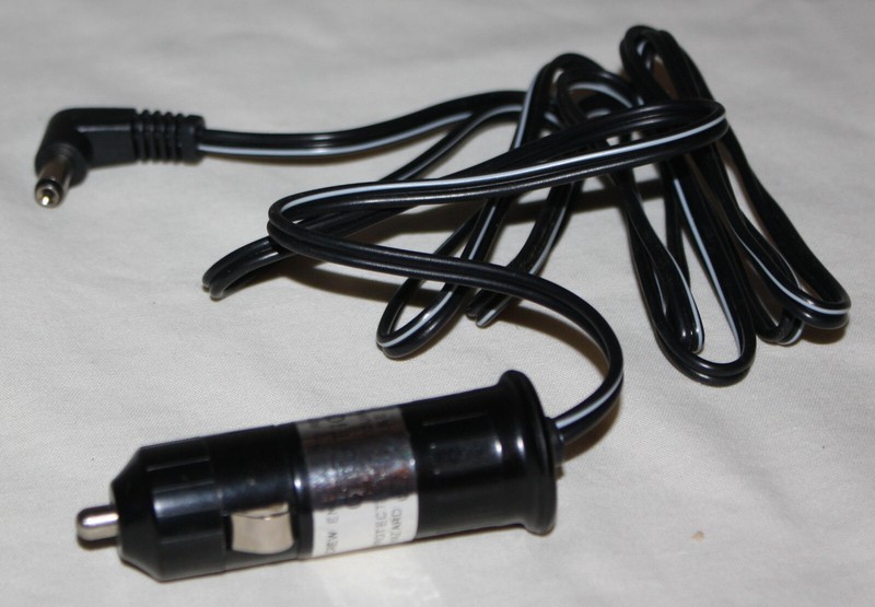 Vintage Electrical Travel Accessory: 12VDC Fused Power Supply Cable