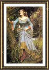 Ophelia by Waterhouse | Framed canvas | Wall art painting HD poster print