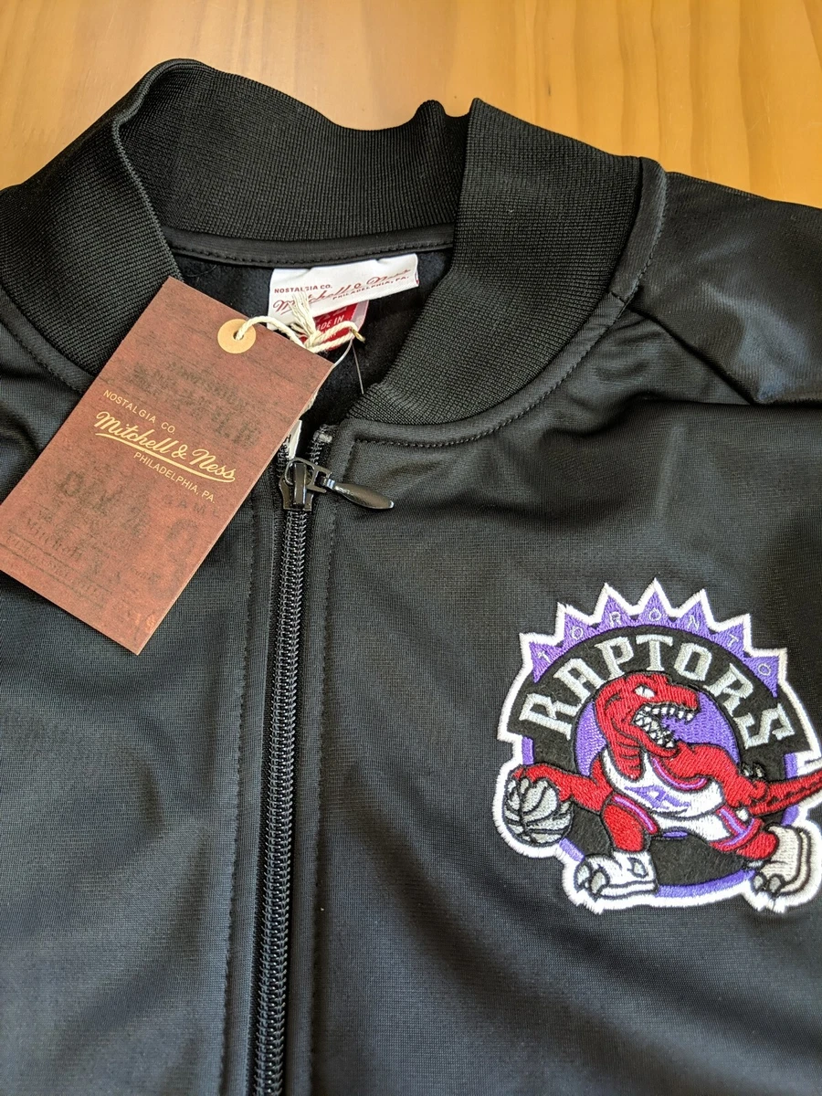 Toronto Raptors Track Jacket Men's Black XL Mitchell &