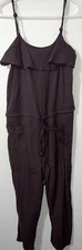 Anthropologie Mermade Hair Plum Brown Jumpsuit Romper Size Medium