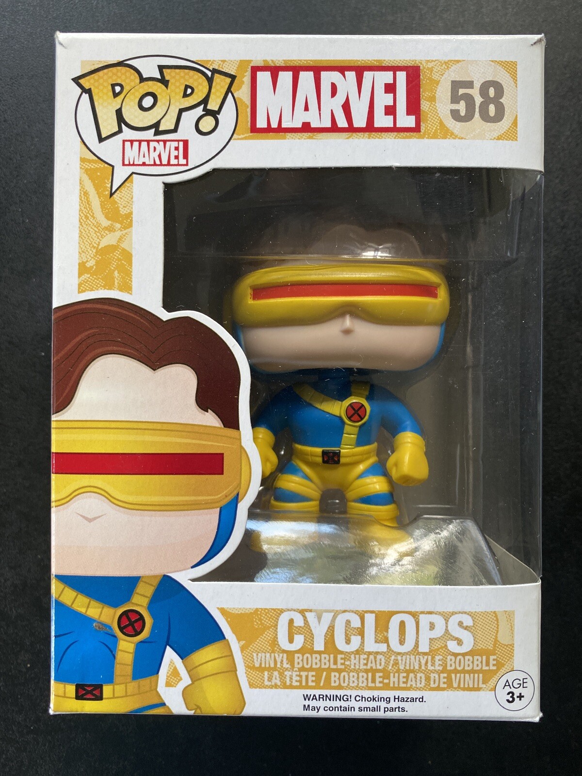 Funko Pop! X-Men Cyclops Vinyl Figure #58 With Protector