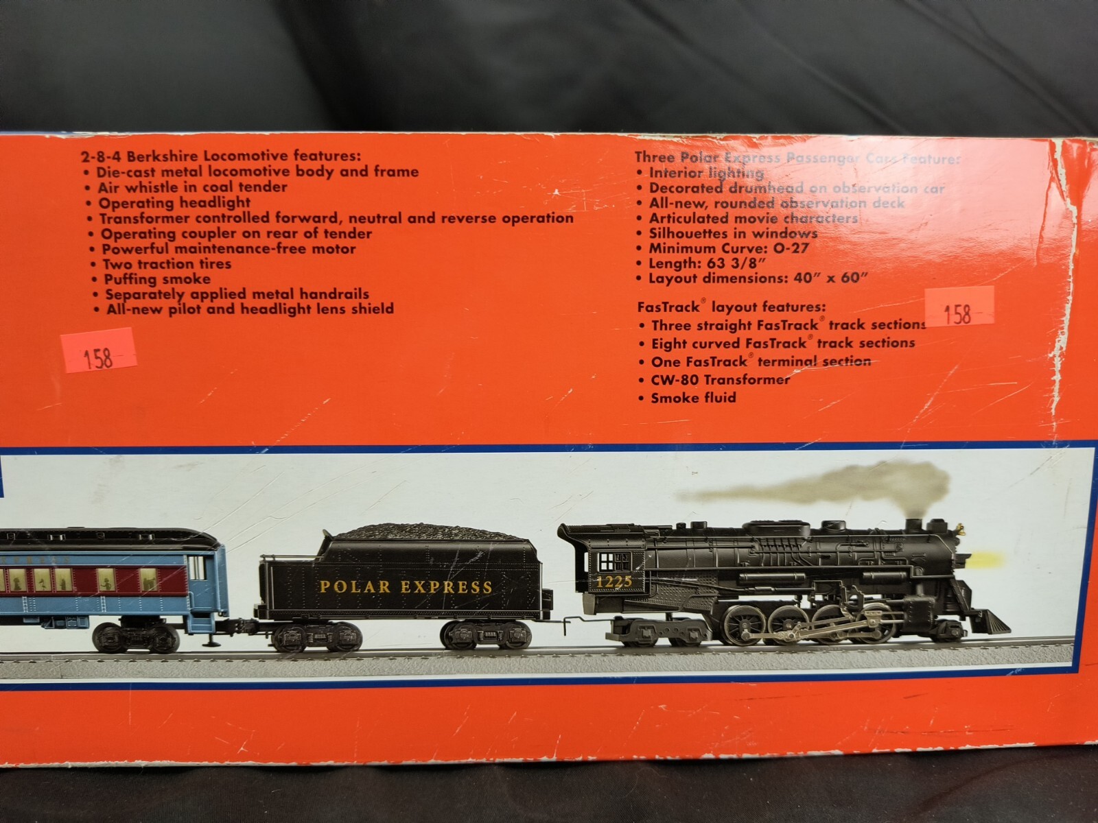 Lionel 631960 O Gauge The Polar Express Steam Passenger Train Set