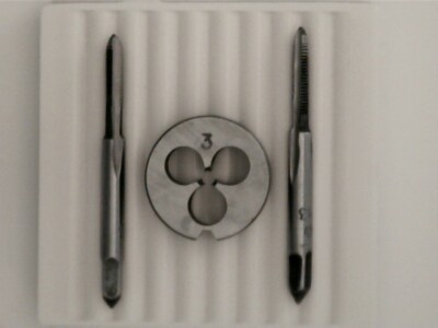 Ø M3.0mm Set of Die and Taps, Watchmaker  tool.  New Old Stock 