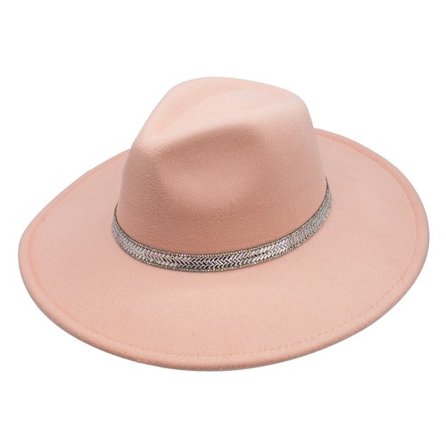 NWT Peter‎ Grimm Striped Fedora Hat Orange Pink Women One Size Peter Grimm Fedora Hat Unisex Red One Size Fitted Round  main image 2