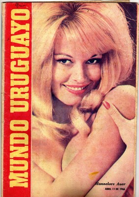 HANNELORE AUER PHOTO COVER 1966 MAGAZINE IN SPANISH | eBay