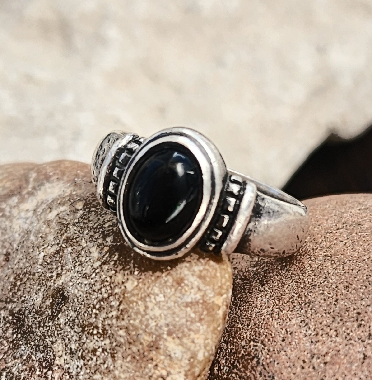 Boutons De Manchette En Or Jaune 14K Avec Pierre Centrale Onyx Noire – Occasion élégante