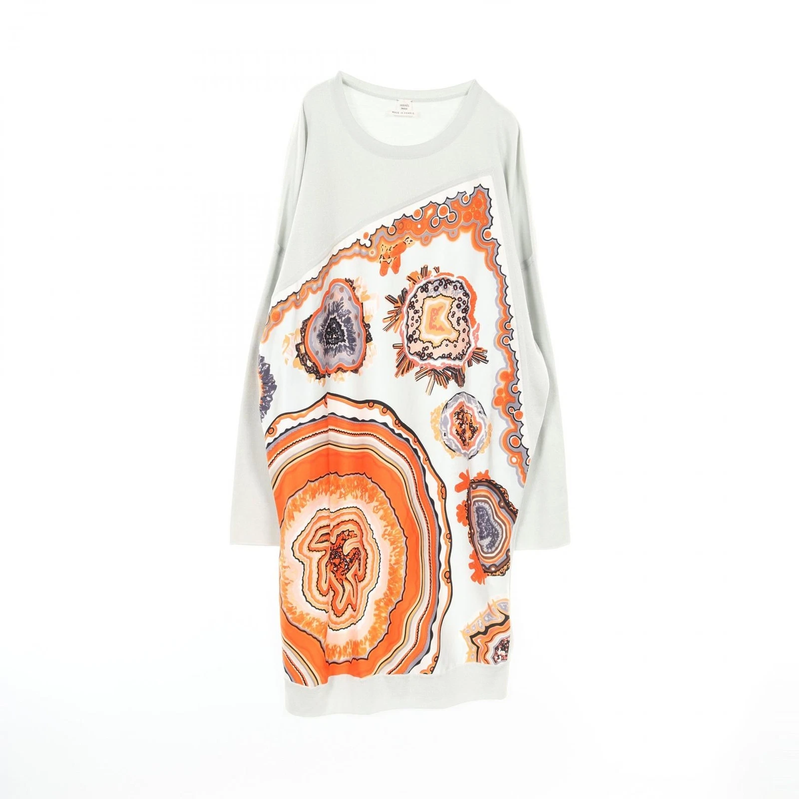 HERMÈS Abito HERMES Twilllaine Carre pezzo unico seta blu usato donnaa ta