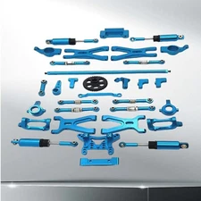 Alloy metal Upgraded parts Blue For WLtoys 1/18 184008 Brushless Electric Rc