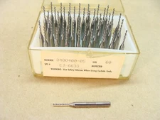 NEW box of 48 solid carbide twist drill bits size #60 0.0400 .0400 1/8" shank