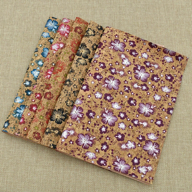 Soft Cork Fabric Flowers Sheet Patchwork Handcrafts Handbags Sewing Decor DIY  - Image 2 of 4
