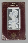 2024 Pamp Lunar Year of the Dragon Holographic 50 Gram Silver Bar - In Assay
