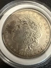 United States 1889 Morgan .900 Fine Silver $1 Dollar Coin - Slight Toning