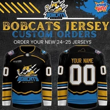 Personalized Blue Ridge Bobcats New Hockey Shirt Men's Fan Gear Christmas Gift