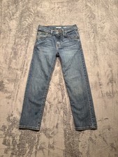 Wrangler Boys Classic Straight Size 10 Regular 24.5x23 Blue Stretch