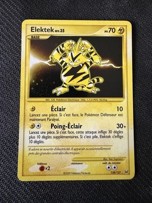 ELEKTEK HOLO - POKÉMON 128/127 BASE PLATE FR