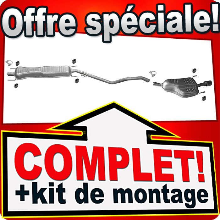 Échappement Opel Astra H essence pour passage au contrôle technique de votre Break