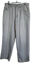 Pantalone vintage Patagonia uomo 30 grigio ritmo filo alto canapa jeans gamba larga anni 90 Y2K 