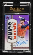 2024 Topps Luminaries Home Run Kings Relics Purple 3/3 Kyle Tucker Auto 1k0t