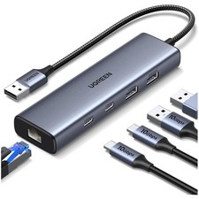 5-in-1 USB Hub with Ethernet and 10Gbps