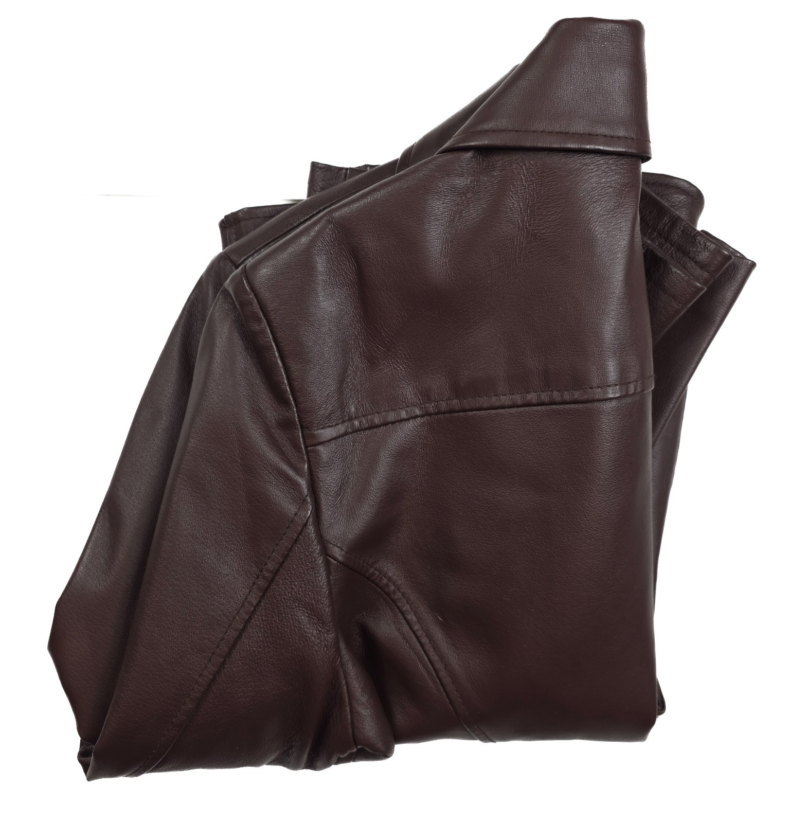 Guess Brown Front Button Side Pockets Leather Bla… - image 3