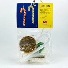 Vintage Candy Cane Ornament Kit Thomas Boutiques 9010 Made in Japan Makes 2
