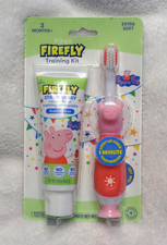 New Peppa Pig First Firefly Toothbrush Training Kit Extra Soft 3 Months 