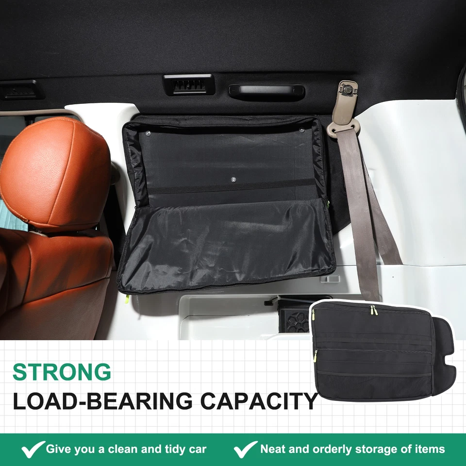 Rear Trunk Right Side Window Storage Bag For Toyota Land Cruiser Prado 1996-2002 — 第 2/4 张图片