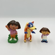 Dora The Explorer & Swiper Fox Replacement PVC Vintage Figurines Mattel Viacom