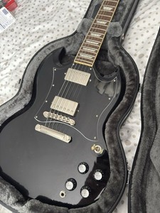Epiphone SG Standard EB IBG + Amp + Koffer + Zubehör (Komplett Set)
