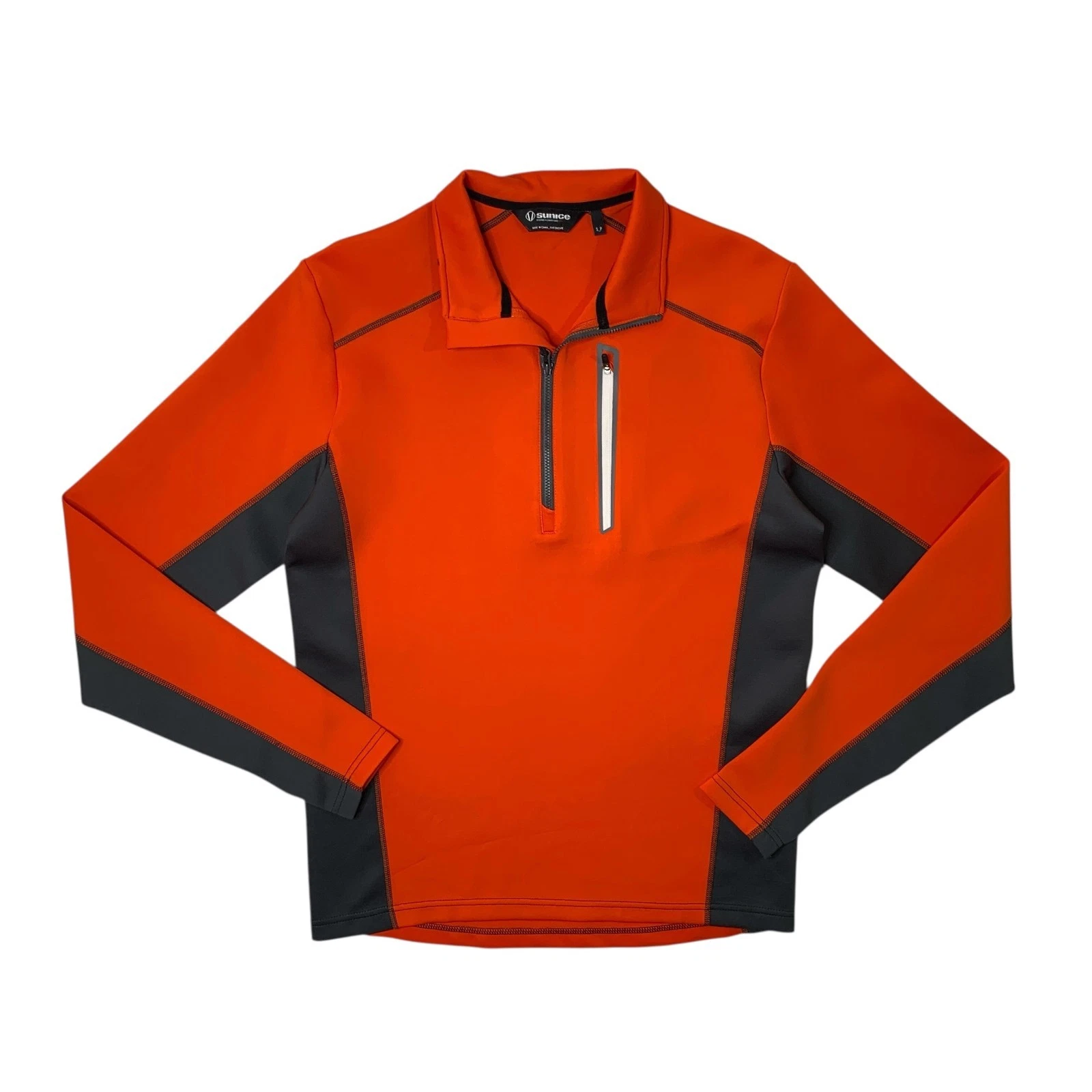 Sunice Shirt Mens Small Flame Metal Patrol Pullover Half Zip Lightweight Thermal