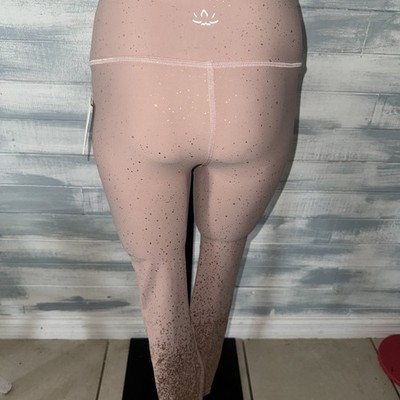 Beyond Yoga Leggings Women Small Pink Rose Gold Alloy Ombre Yoga Athletic