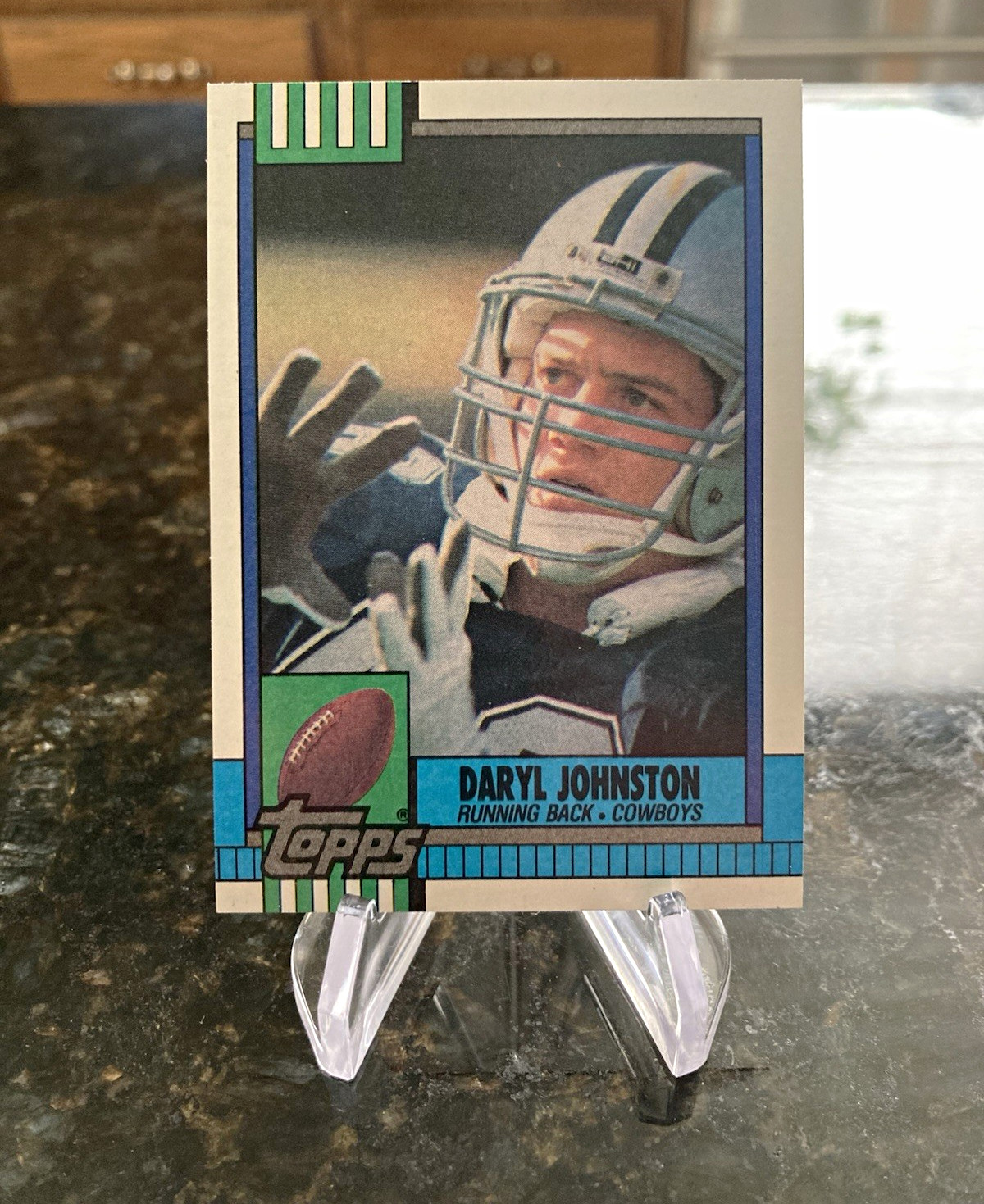 Topps 1990 Daryl Johnston #489 Dallas Cowboys RC Rookie Base Set Card NM-MT