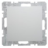 Berker 6710098989 Blindverschluss Mit ZentralstüCk, S.1/B.3/B.7, Polarweiß GläNz