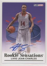 2013 Fleer Retro 1992-93 Rookie Sensations Livio Jean-Charles #RS-16 Auto 09t8