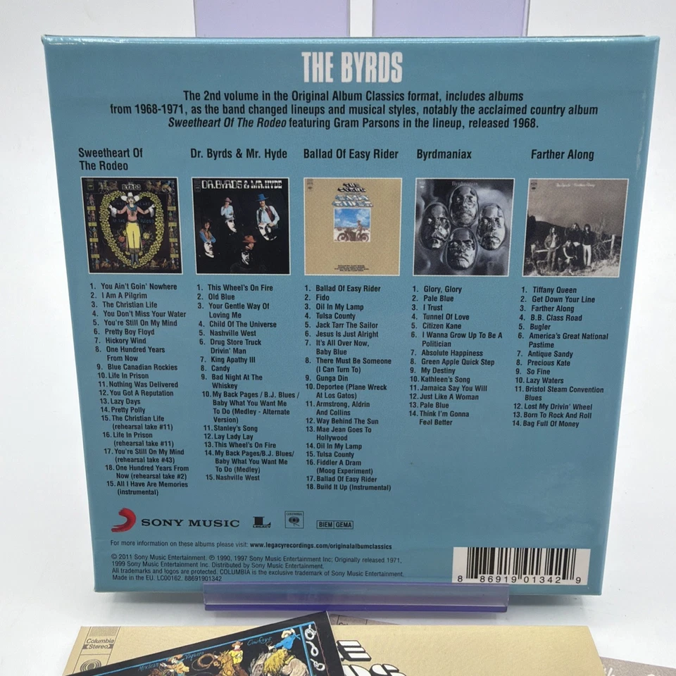 THE BYRDS-ORIGINAL ALBUM CLASSICS-5 CD BOX SET-EU IMPORT-2011 Foto 2 de 2