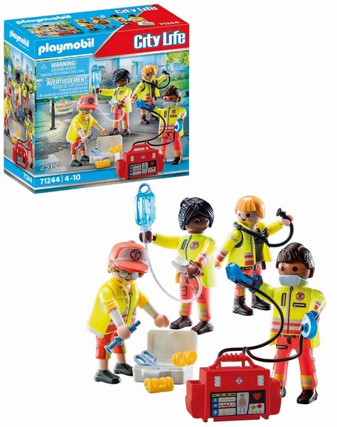 Playmobil City Life Rettungsteam Kinder Spielzeug Set 25 Teile Ab 4 Jahren 71244-image