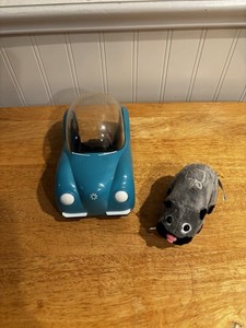 Zhu Zhu Pets With Spottie The Hamster & A Carmobile Wagon WORKS