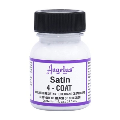 4-Coat Clear Urethane Leather Top Coat Finisher (Satin, 1oz)