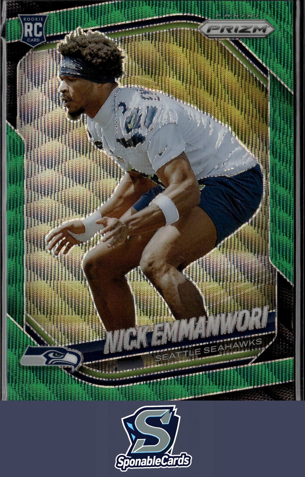 2025 Panini Prizm #320 Nick Emmanwori Green Wave