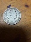 Barber Half Dollar 1905 San Francisco Silver Circulated Uncertified