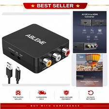 RCA to HDMI Converter 1080p AV Composite Adapter PAL NTSC ABLEWE